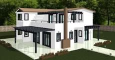 Two Floor Prefabricated House 185τ.μ.